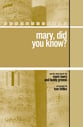 Mary, Did You Know? SATB choral sheet music cover